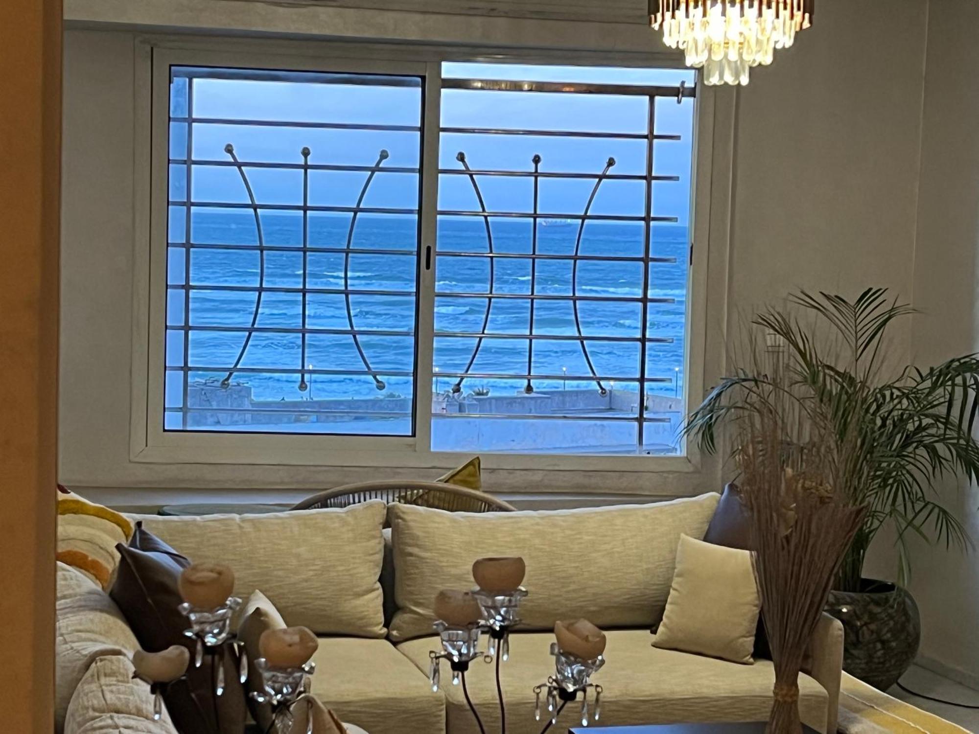 Bel Appartement Avec Une Belle Vue Sur La Grande Mosquee Hassan II Et La Mer Casablanca Luaran gambar